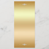 ダイヤモンドグリッター水彩花金ゴールドメニュー メニュー (裏面)