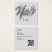 ダイヤモンドグリッター美容師名刺 (正面&裏面)