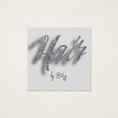 ダイヤモンドグリッター美容師名刺 (正面)