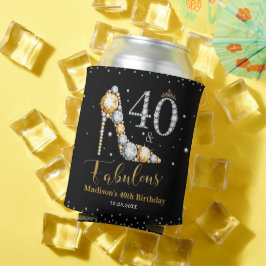 ダイヤモンドグリッター40歳の誕生日 缶クーラー
