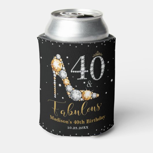 ダイヤモンドグリッター40歳の誕生日 缶クーラー (缶裏面)