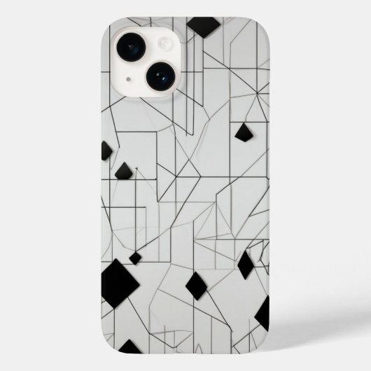 ダイヤモンドグリッドラインアート Case-Mate iPhoneケース (裏面)