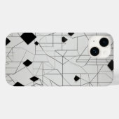 ダイヤモンドグリッドラインアート Case-Mate iPhoneケース (裏面 (横))