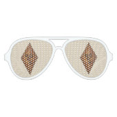 ダイヤモンドサンドタートクリスマスシュガークッキーホリデー アビエーターサングラス (正面)