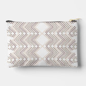 ダイヤモンドシェイプの繰り返し幾何学的パターン アクセサリーポーチ (裏面)