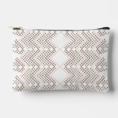 ダイヤモンドシェイプの繰り返し幾何学的パターン アクセサリーポーチ (正面)