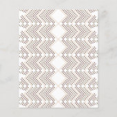 ダイヤモンドシェイプの繰り返し幾何学的パターン チラシ (裏面)