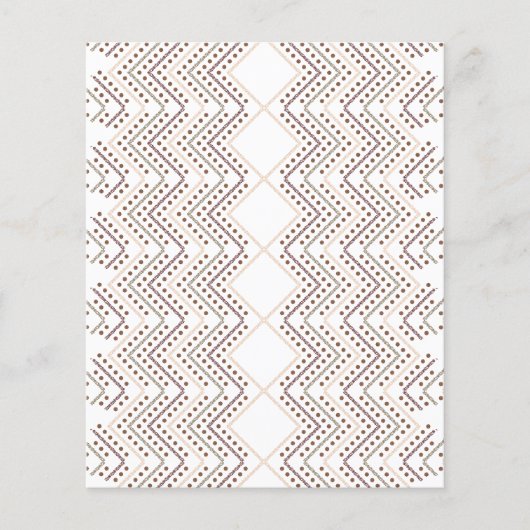 ダイヤモンドシェイプの繰り返し幾何学的パターン チラシ (正面)