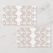 ダイヤモンドシェイプの繰り返し幾何学的パターン 名刺 (正面/裏面)