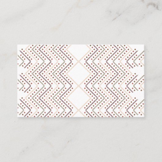 ダイヤモンドシェイプの繰り返し幾何学的パターン 名刺 (正面)