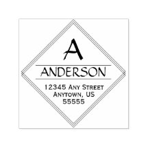 ダイヤモンドシェイプ書道差出人住所