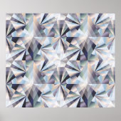 ダイヤモンドシームレスな背景、ヴィンテージ図 ポスター (正面)