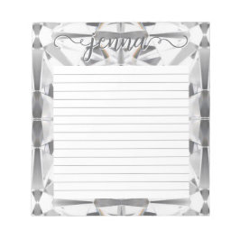 ダイヤモンドジェムストーンが並パーソナライズされたんだ ノートパッド