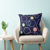 ダイヤモンドジオメトリパターングラフィック クッション (椅子)