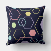 ダイヤモンドジオメトリパターングラフィック クッション (裏面)