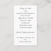 ダイヤモンドジュエリーエレガント 名刺 (裏面)