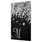 ダイヤモンドジュエリージュエリーモノグラムイニシャルクリップボード クリップボード (左)