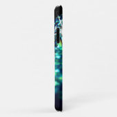 ダイヤモンドジュエルのスパークリーエレガントルブラックティール（緑がかった色） Case-Mate iPhoneケース (裏面/右)