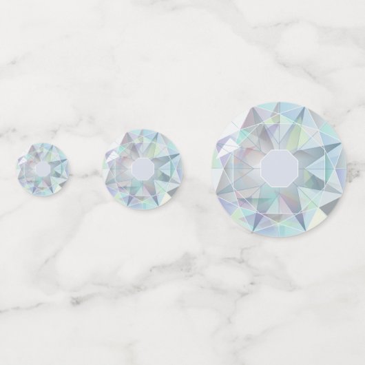 ダイヤモンドスタイリッシュ宝石パーティーテーブル コンフェッティ (正面)