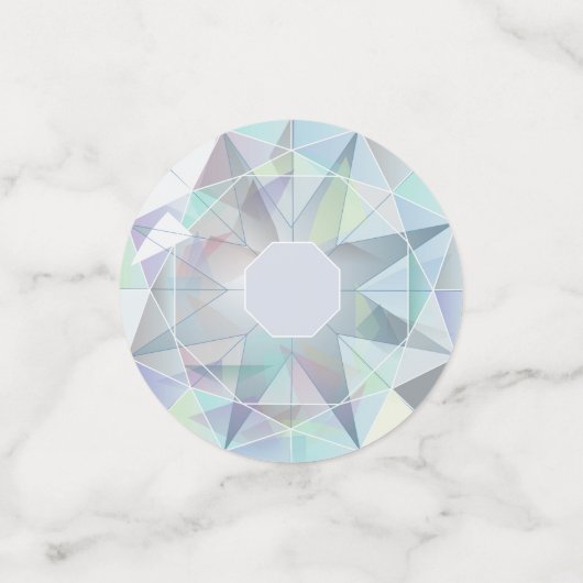 ダイヤモンドスタイリッシュ宝石パーティーテーブル コンフェッティ (スモール正面)