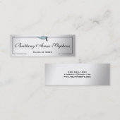 ダイヤモンドスタッズグラッドキャップシルバー呼出しカード コーリングカード (正面/裏面)