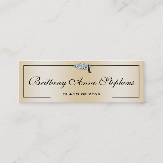 ダイヤモンドスタッズグラッドキャップバラ金ゴールド通話カード コーリングカード (正面)