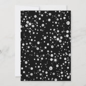 ダイヤモンドスタッ結婚ズドレスブライダル招待状 招待状 (裏面)