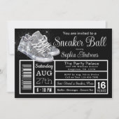 ダイヤモンドスニーカーボール誕生日パーティー 招待状 (正面)