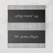 ダイヤモンドスノーフレークウィンターウェディング披露宴 プレイスカード (外部開封)