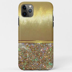 ダイヤモンドスパクールークル金ゴールドデザインケース iPhone 11 PRO MAXケース