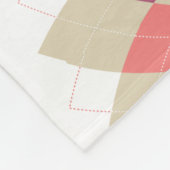 ダイヤモンドスワールパターン フリースブランケット (角)