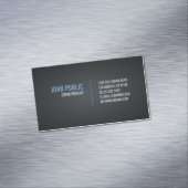 ダイヤモンドタイル模様モダンブラックデザイン マグネット名刺 (インサイチュ)