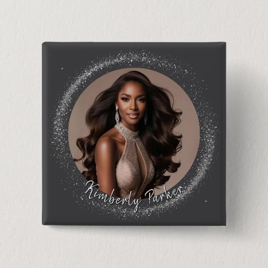 ダイヤモンドダストページボタン 缶バッジ (正面)