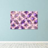 ダイヤモンドチェーンパターン キャンバスプリント (インサイチュ (ウッドフロア))