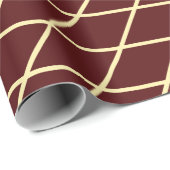 ダイヤモンドチョコレートクリームパタミニマルーン ラッピングペーパー (ロールコーナー)