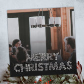 ダイヤモンドチーム写真メリークリスマスビジネスグリーン シーズンカード