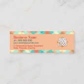 ダイヤモンドテキスタイルレトロミニ スキニー名刺 (裏面)