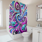 ダイヤモンドデザイン シャワーカーテン (インサイチュ)