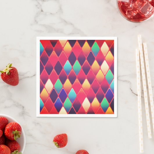 ダイヤモンドデザイン スタンダードカクテルナプキン (インサイチュ)