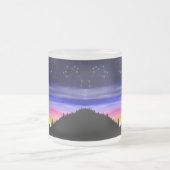 ダイヤモンドナイトフロステッドグラスコーヒーマグ フロストグラスマグカップ (中央)