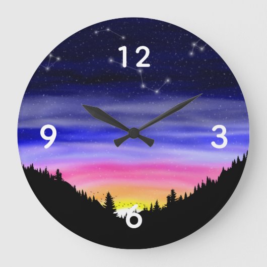 ダイヤモンドナイト大時計 ラージ壁時計 (正面)