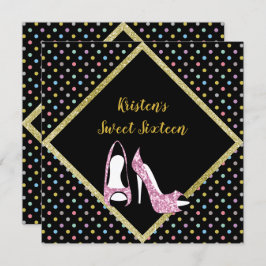ダイヤモンドハイヒールSWEET SIXTEEN招待状スポット 招待状