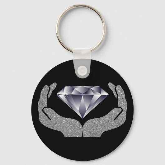 ダイヤモンドハンズキーチェーン キーホルダー (正面)