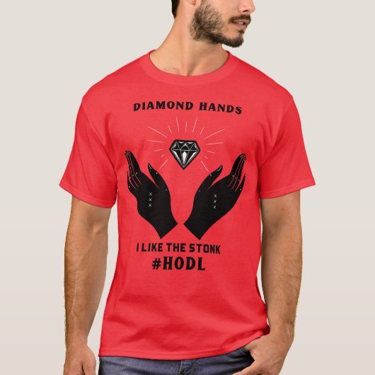 ダイヤモンドハンド1 Tシャツ (正面)