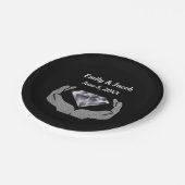 ダイヤモンドハンド ウェディングペーパープレート ペーパープレート (アングル)