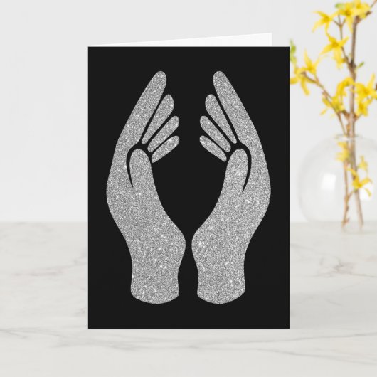 ダイヤモンドハンド カード (黄色い花)