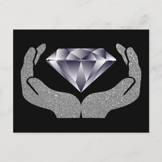 ダイヤモンドハンド ポストカード (正面)