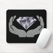 ダイヤモンドハンド マウスパッド (マウス)