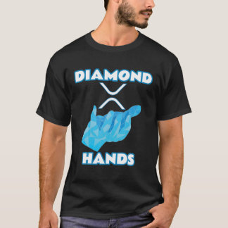 ダイヤモンドハンド |リップルXRP暗号通貨 Tシャツ