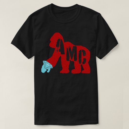 ダイヤモンドハンド AMC エイプ Tシャツ (デザイン正面)